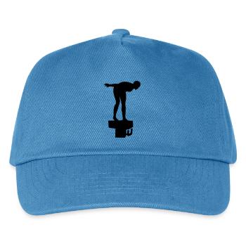 Swim - Kids’ Baseball Cap - peacock-blue - Front