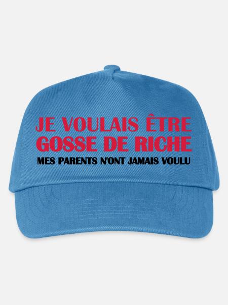 Gosse de riche - Casquette de baseball Enfant - bleu paon