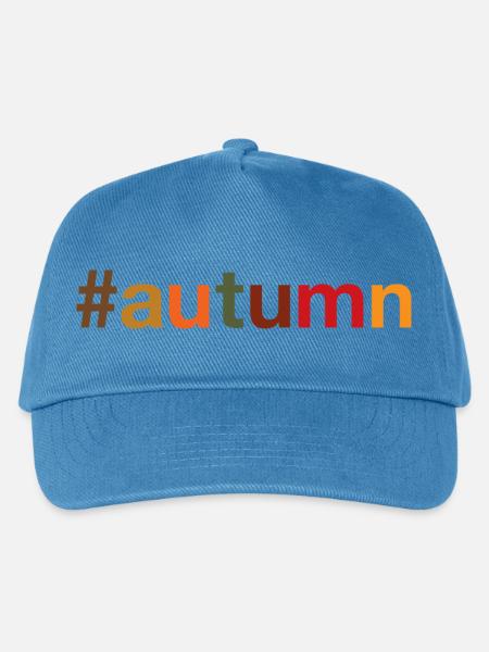 AUTUMN Herbst - Kinder Basecap - Pfauenblau