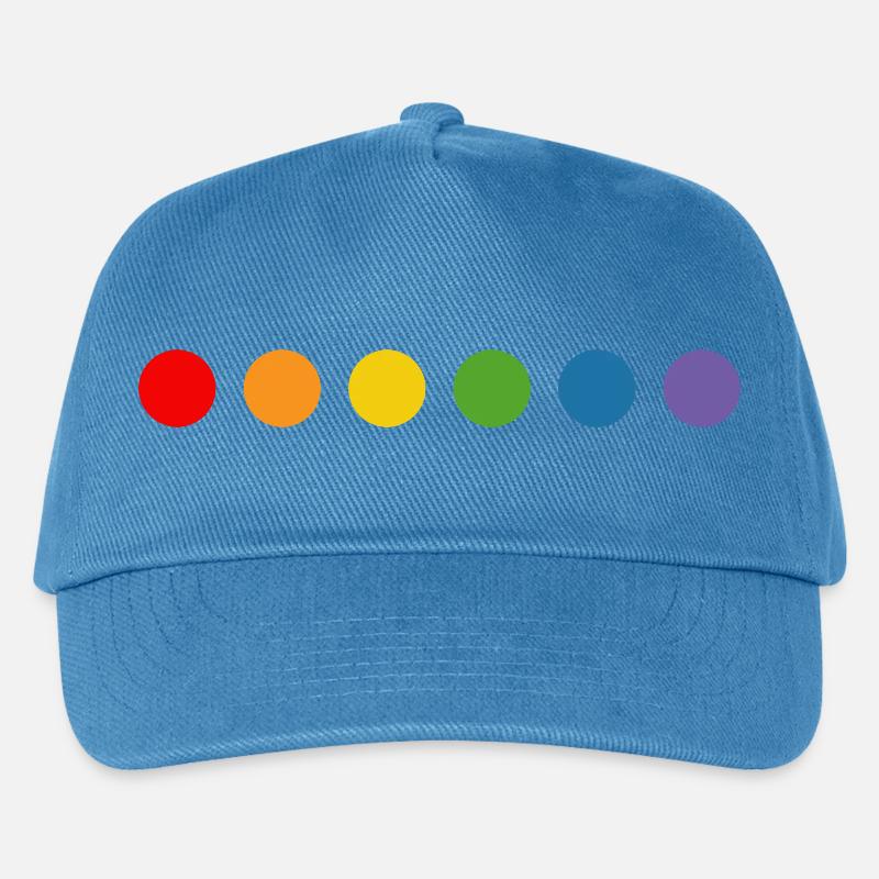rainbow balls LGBT lgbtqi queer lgbt csd tshirt - Kinder Basecap - Pfauenblau
