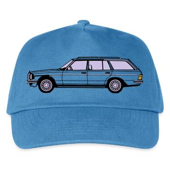 MB W123 T Model Kombi ...(25) - Kinder Basecap - Pfauenblau - Vorne