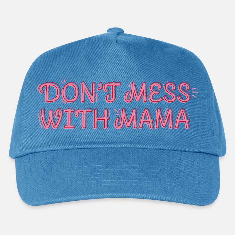 Selbstbewusste Mama – Don’t Mess with Mama - Kinder Basecap - Pfauenblau