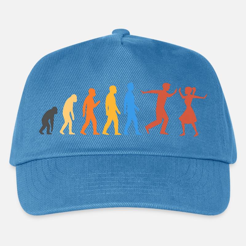 Swing-Tanz - Die höchste Stufe der Evolution - Kinder Basecap - Pfauenblau