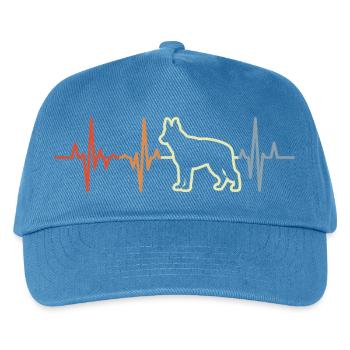Schäferhund Herzlinie - Kinder Basecap - Pfauenblau - Vorne