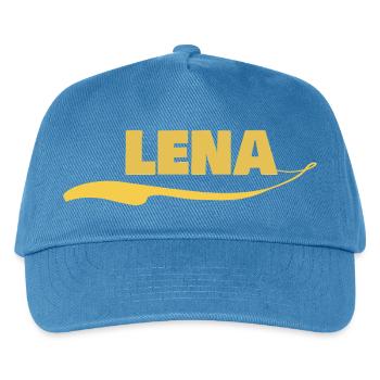 lena - Kinder Basecap - Pfauenblau - Vorne