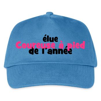 Laufen / Running / Jogging / Joggen / Marathon - Kinder Basecap - Pfauenblau - Vorne