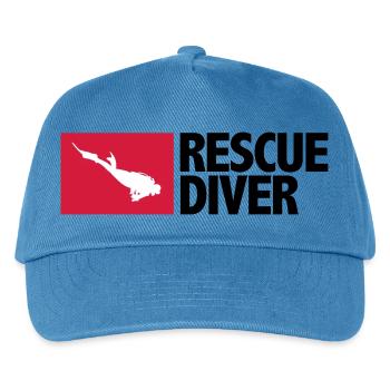 Rescue Diver - Casquette de baseball Enfant - bleu paon - Devant