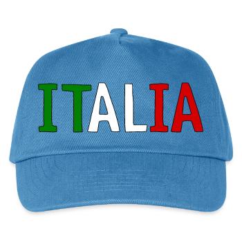 Italia - Kinder Basecap - Pfauenblau - Vorne