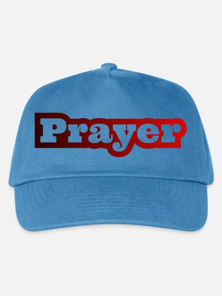 Christliche Sprüche Gebet Prayer Jesus Bibel - Kinder Basecap - Pfauenblau