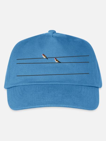 Krafttier Stieglitz - Kinder Basecap - Pfauenblau