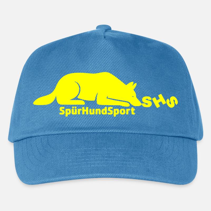SHS Logo gelb - Kinder Basecap - Pfauenblau