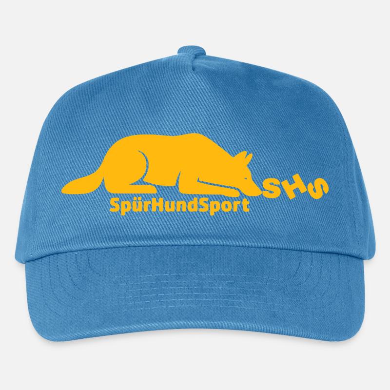SHS Logo gold - Kinder Basecap - Pfauenblau