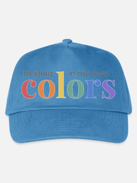 Pride Rainbow Design: Heilung in meinen eigenen Farben - Kinder Basecap - Pfauenblau