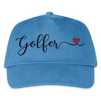 Golfer - Kids’ Baseball Cap - peacock-blue - Front