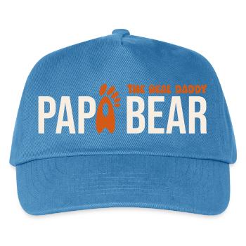 Papa Bear: El Real Papá - Kinder Basecap - Pfauenblau - Vorne