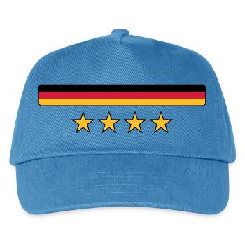 Deutschland - Kinder Basecap - Pfauenblau - Vorne