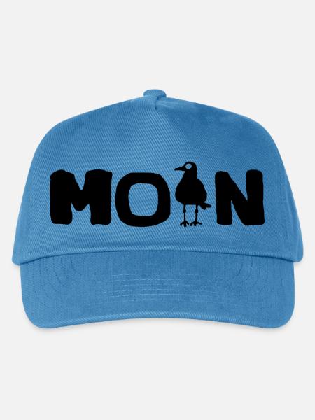 Moin Möwe - Kinder Basecap - Pfauenblau