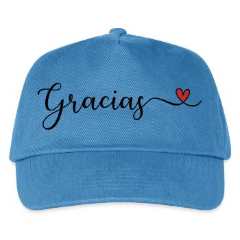 Danke - Kinder Basecap - Pfauenblau - Vorne