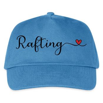 Rafting Heart - Kinder Basecap - Pfauenblau - Vorne