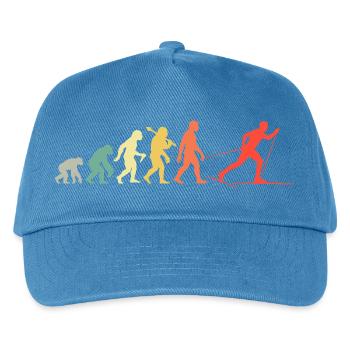 Langlauf Evolution Skilanglauf Für Ski Langläufer - Kinder Basecap - Pfauenblau - Vorne