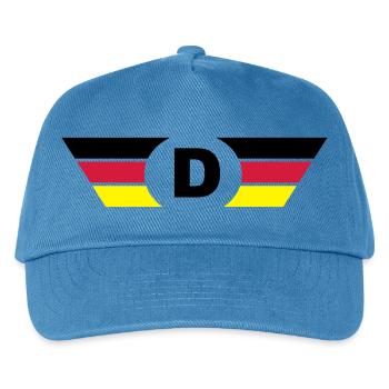 Allemagne drapeau / symbole haut - Casquette de baseball Enfant - bleu paon - Devant