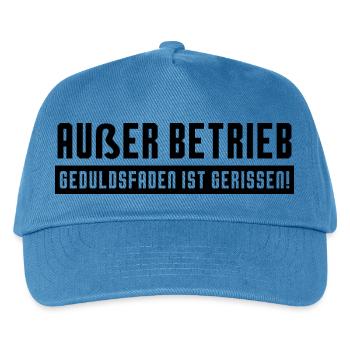 Lustiger Spruch Bild Witzig Humor Geschenkidee - Kinder Basecap - Pfauenblau - Vorne