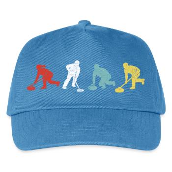Vierfarbige Putz-Helden - Kinder Basecap - Pfauenblau - Vorne