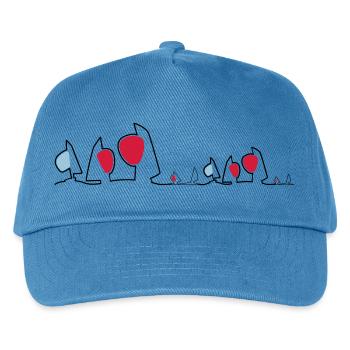 Regatta Skyline Voiliers Voiliers - Casquette de baseball Enfant - bleu paon - Devant