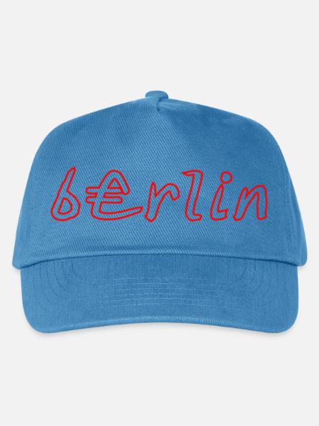 Berlin Neon Graffiti Stil - Kinder Basecap - Pfauenblau