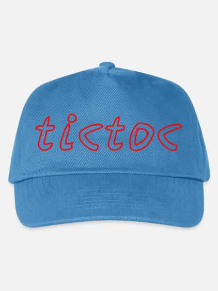 tictoc - Kinder Basecap - Pfauenblau