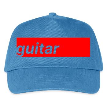 Guitar - Kinder Basecap - Pfauenblau - Vorne