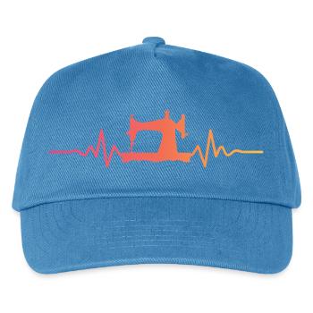 Sunset sewing machine seamstress seamstress - Kids’ Baseball Cap - peacock-blue - Front