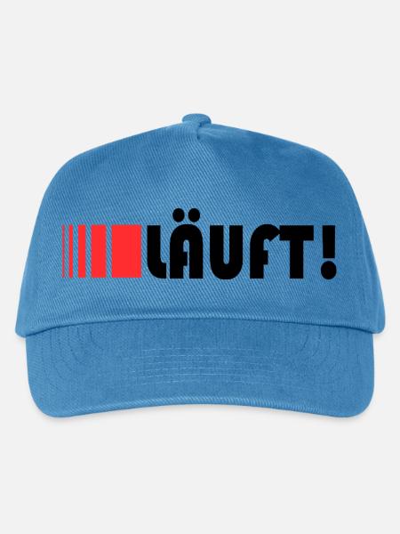 Läuft Gut Rund alles Perfekt Alles Super Ideal - Kinder Basecap - Pfauenblau