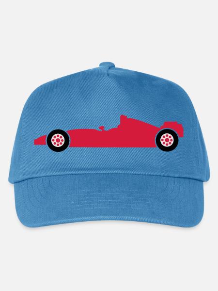rennwagen rennen auto - Kinder Basecap - Pfauenblau