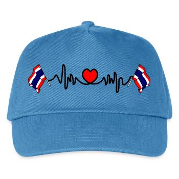 Heart rate cardio for Thailand - Kids’ Baseball Cap - peacock-blue - Front