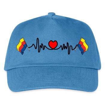 Herzfrequenz-Cardio für die Provinz Nordholland - Kinder Basecap - Pfauenblau - Vorne