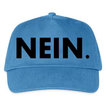 Nein - Kinder Basecap - Pfauenblau - Vorne