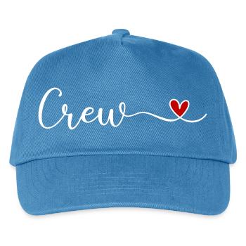 Crew - Kinder Basecap - Pfauenblau - Vorne
