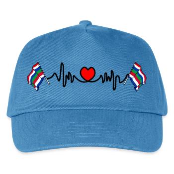 Schier Heartbeat – Island Pride - Kinder Basecap - Pfauenblau - Vorne