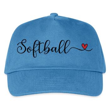 Softball - Kinder Basecap - Pfauenblau - Vorne