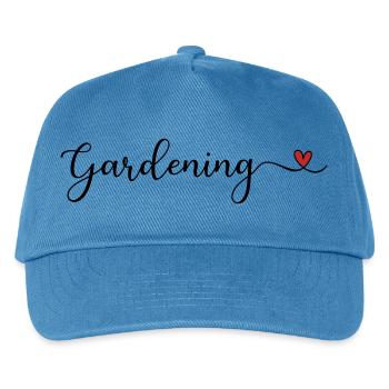 Garten - Kinder Basecap - Pfauenblau - Vorne