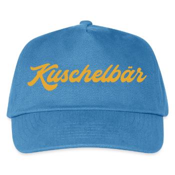 Kuschelbär Gold Kuscheln Kosename Spitzname Pyjama - Kinder Basecap - Pfauenblau - Vorne