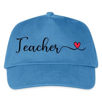 Lehrer - Kinder Basecap - Pfauenblau - Vorne