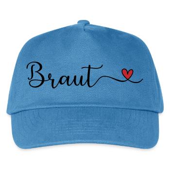 Braut - Kinder Basecap - Pfauenblau - Vorne