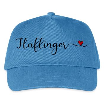 Haflinger Heart - Kids’ Baseball Cap - peacock-blue - Front