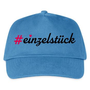Einzelstück - Kinder Basecap - Pfauenblau - Vorne
