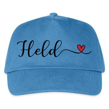 Held im Herz - Kinder Basecap - Pfauenblau - Vorne