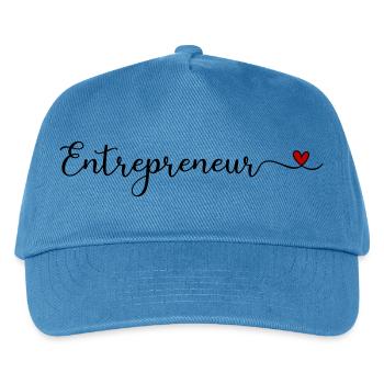 Unternehmer - Kinder Basecap - Pfauenblau - Vorne