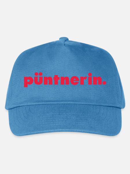 püntnerin. - Kinder Basecap - Pfauenblau