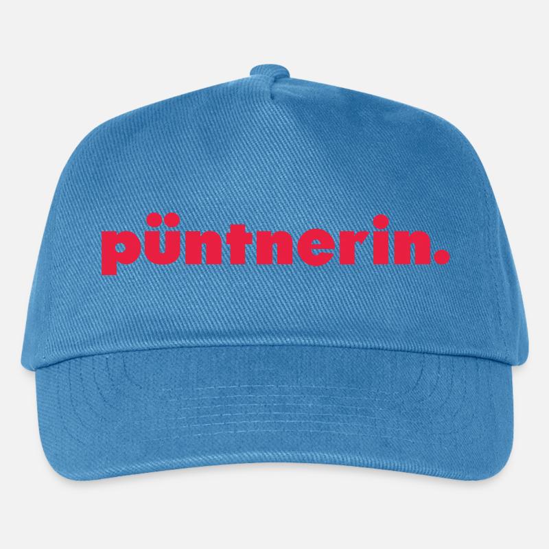 püntnerin. - Kinder Basecap - Pfauenblau